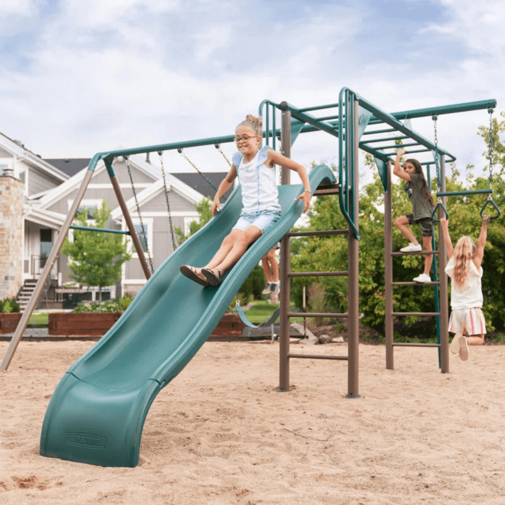 Lifetime Monkey Bar Adventure Steel Swing Set Playset