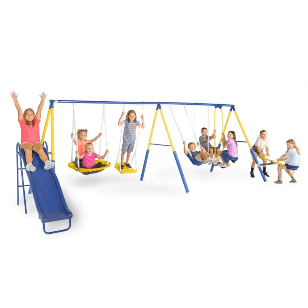 Sportspower Super 10 Metal Swing Set 5.6m x 2.3m