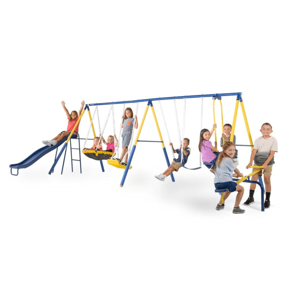 Sportspower Super 10 Metal Swing Set 5.6m x 2.3m