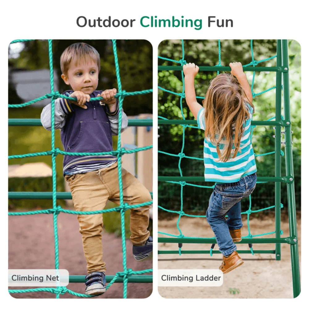Adventure Multi-Activity Outdoor Metal Swing Set Playset