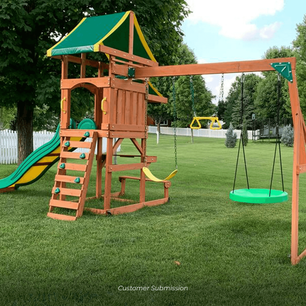 Tucson Wooden Backyard Swing Set Playset