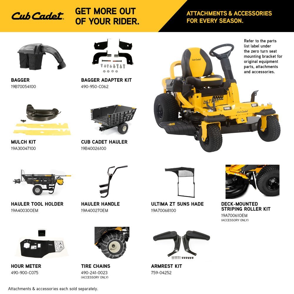 Cub Cadet Ultima ZTS1 46 Zero Turn Lawn Mower 116.8cm