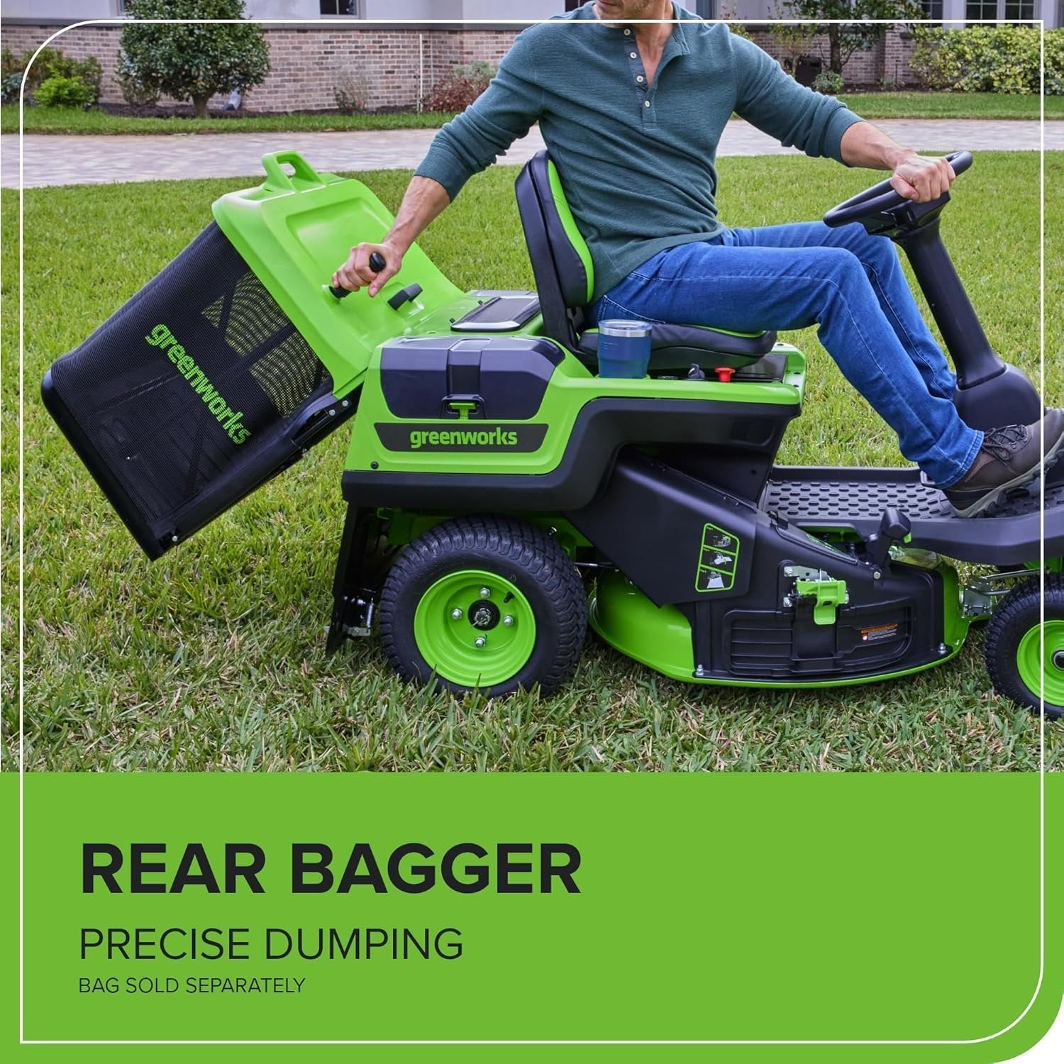 Greenworks 60V 76.2cm CrossoverT Riding Lawn Tractor