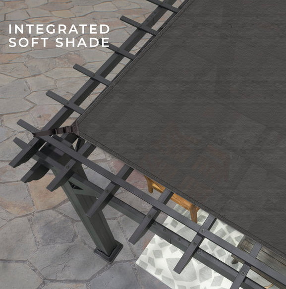 Backyard Discovery Stratford 4.3m x 3m Traditional Steel Pergola